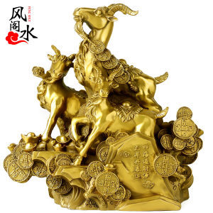 三羊开泰 纯铜风水摆件的文化寓意与家居运用