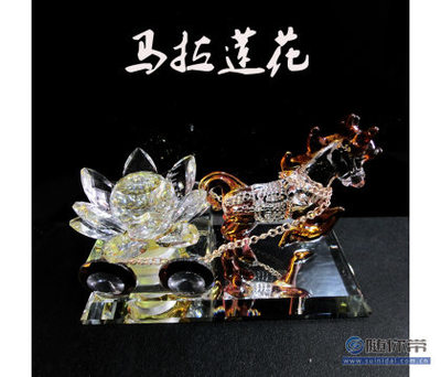 【皓宇汽车用品水晶马拉莲花香水座】—— 车内摆件与工艺礼品的完美融合