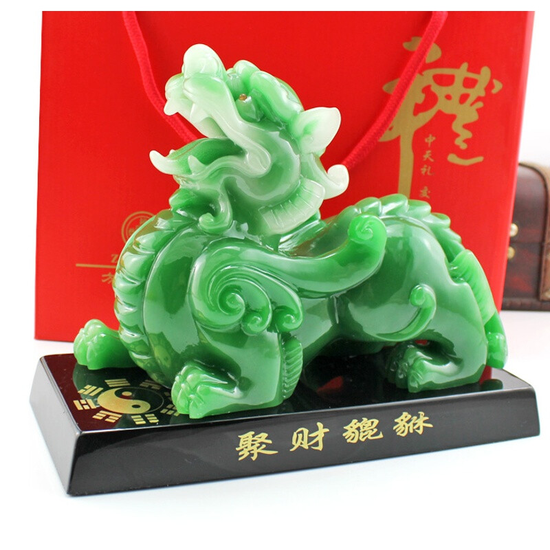 镇宅纳福，招财引贵 仿玉貔貅摆件，家居风水的点睛之笔